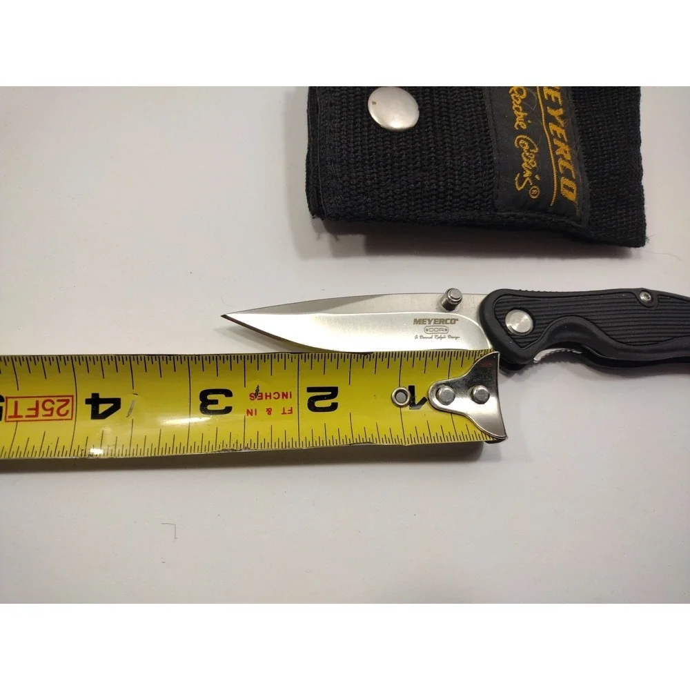 MEYERCO Blackie Collins Lightweight DDR Lock Knife with Sheath New